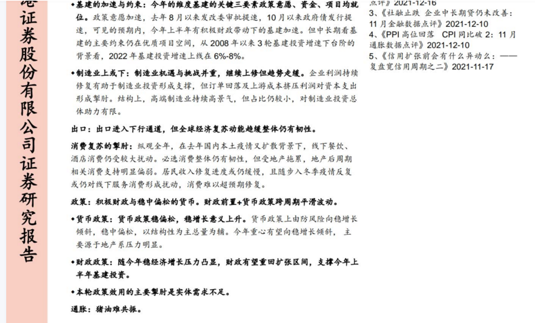 2022年宏观展望：疫后修复下的此消彼长(图2)