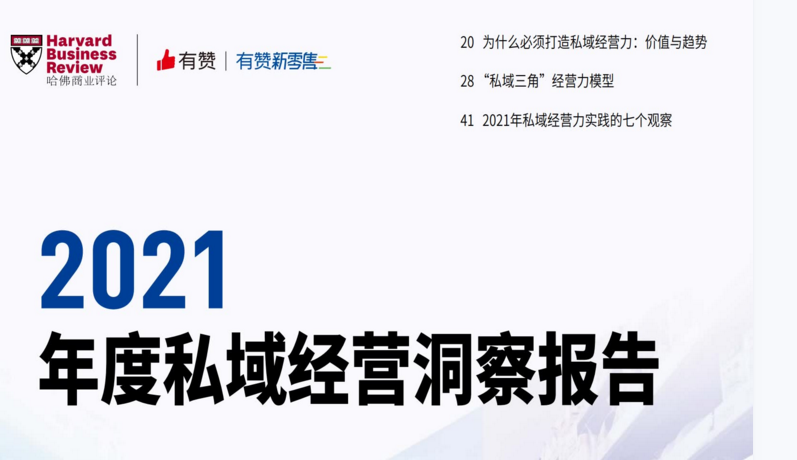 2021年度私域经营洞察报告-哈佛商业评论+有赞新零售(图1)